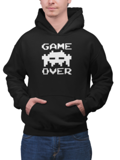 Blusa de Moletom Capuz Game Over Alien Unissex Preto - comprar online