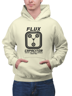 Blusa de Moletom Capuz Flux Capacitor Unissex Preto - loja online