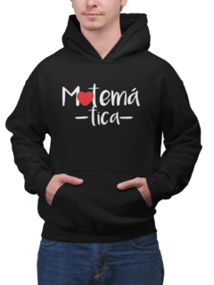 Blusa Moletom Capuz Matematica Curso Unissex Preto - comprar online