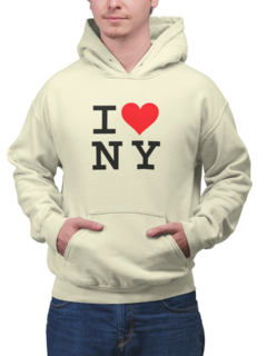 Imagem do Blusa Moletom Capuz Eu Amo Nova York Unissex Preto