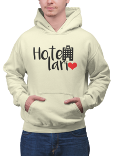 Imagem do Blusa Moletom Capuz Hotelaria Love Profissão Unissex Preto