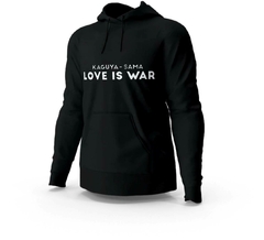 Blusa Moletom Capuz Kaguya Sama Love is War Anime Unissex Preto