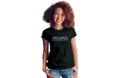 Camiseta Baby Look Adorei Mas não venho mais Feminino Preto - comprar online