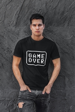 Camiseta Camisa Game Over Masculino Preto - comprar online