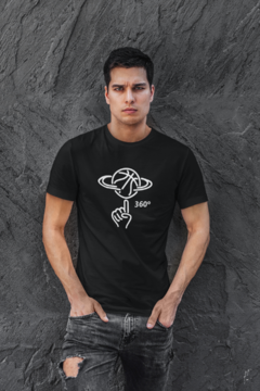 Camiseta Camisa Fãs de Esportes Basquete 360 E8 Masculino Preto - comprar online