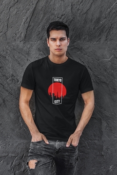 Camiseta Camisa Tokyo City Masculino Preto - comprar online