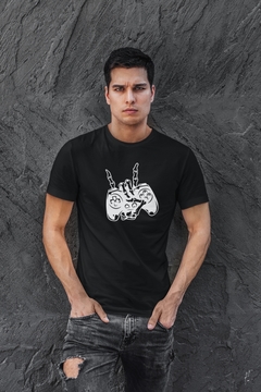 Camiseta Camisa Caveira Gamer Masculino Preto - comprar online