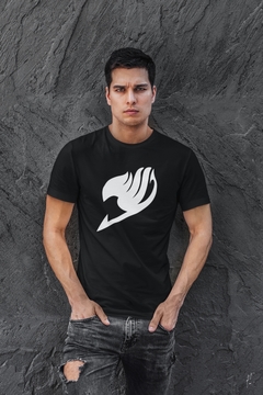 Camiseta Camisa Fairy Tail Anime Masculino Preto - comprar online