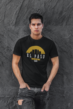 Camiseta Camisa El Paso Texas City Masculina Preto - comprar online