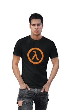 Camiseta Camisa Half-Life Masculina Preto - comprar online