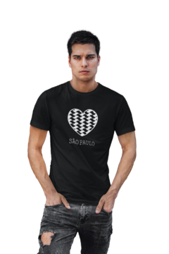 Camiseta Camisa São Paulo Cidade Masculina Preto - comprar online