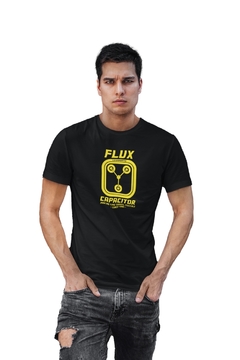 Camiseta Camisa Flux Capacitor Masculino Preto - comprar online