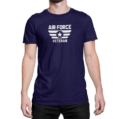 Camiseta Camisa Força Aérea Masculino Preto