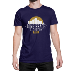 Camiseta Camisa Long Beach California City Masculina Preto - Liga Fashion Oficial ® - A tendência é ser você