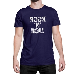 Camiseta Camisa Rock N Roll Masculino Preto