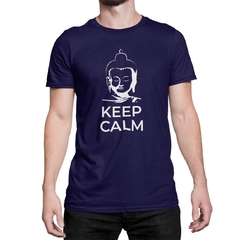 Imagem do Camiseta Camisa Keep Calm Masculino Preto