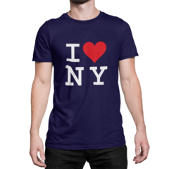 Camiseta Camisa Eu Amo Nova York Masculina Preto na internet