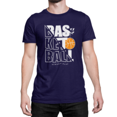 Camiseta Camisa Basquete Street Play Masculina Preto - loja online