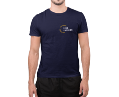 Camiseta Camisa Signature Liga Fashion Dourado Premium Masculina Preto - Liga Fashion Oficial ® - A tendência é ser você