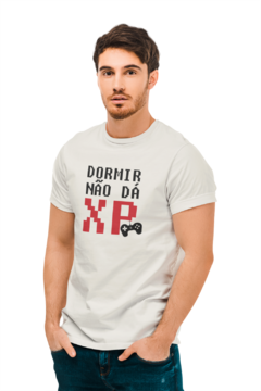 Camiseta Camisa Dormir Não Dá Xp Gamer masculino preto - Liga Fashion Oficial ® - A tendência é ser você