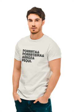 Camiseta Camisa Porta Porteira Arroz e Pequi Masculino Preto