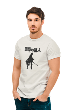 Camiseta Camisa Shingeky no Kyojin Masculino Preto - Liga Fashion Oficial ® - A tendência é ser você