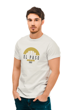 Camiseta Camisa El Paso Texas City Masculina Preto na internet