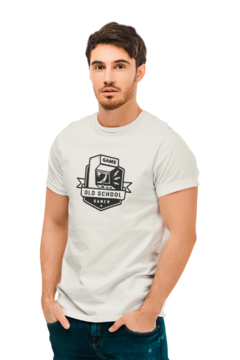 Camiseta Camisa Gamer Old School Masculino Preto - loja online