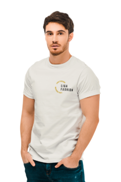 Camiseta Camisa Signature Liga Fashion Dourado Premium Masculina Preto - comprar online