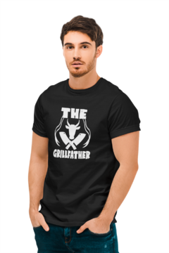 Camiseta Camisa Churrasqueiro Pai Masculina Preto - comprar online