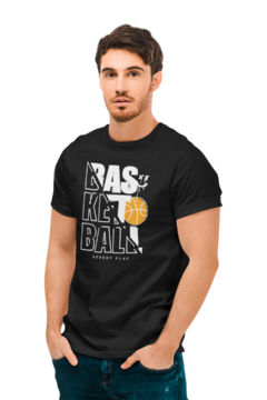 Camiseta Camisa Basquete Street Play Masculina Preto - comprar online