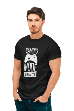 Camiseta Camisa Modo Game Ativado Masculina Preto - comprar online