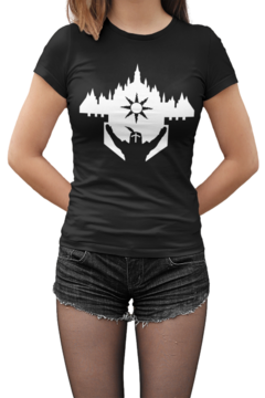 Camiseta Baby Look Dark Souls Feminino Preto - comprar online