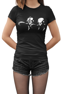 Camiseta Baby Look Megaman Feminino Preto - comprar online