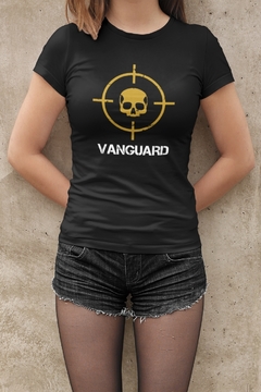 Camiseta Baby Look Vanguard Feminino Preto na internet