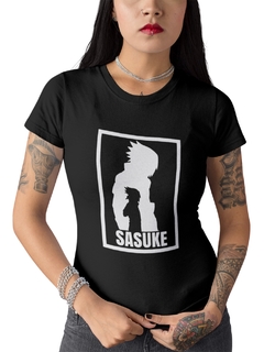 Camiseta Baby Look Sasuke Feminino Preto na internet