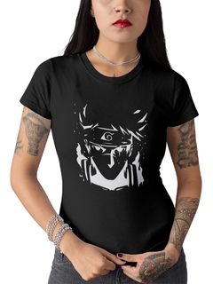 Camiseta Baby Look Kakashi Feminino Preto - comprar online