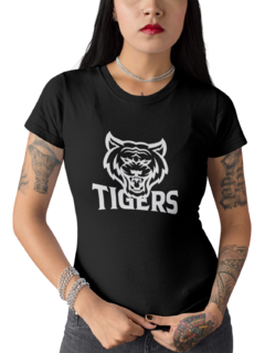 Camiseta Baby Look Tiger Feminina Preto - comprar online