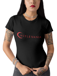 Camiseta Baby Look Castlevania Anime Feminina Preto - comprar online