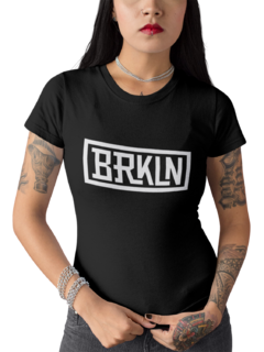 Camiseta Baby Look Brkln Brooklyn City Feminina Preto - comprar online