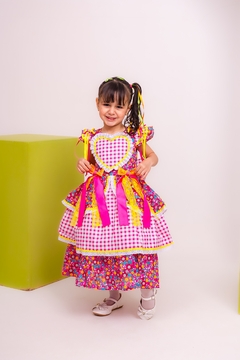 Vestido infantil Luxo festa junina