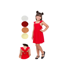 Vestido infantil Laise amarração - comprar online