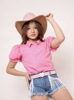 Imagem do Conjunto infantil Boiadeira Ana Castela blusa + shorts + cinto