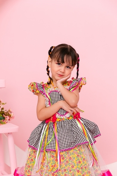 Imagem do Vestido infantil luxo festa junina