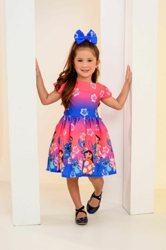 Imagem do Vestido + laço de cabelo Lilo & stitch