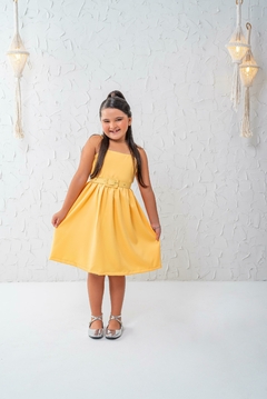 Imagem do Vestido amarelo luxo + cinto