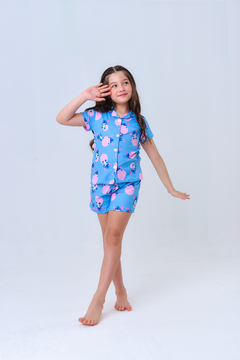 Pijama infantil americano Lilo e Stitch azul - loja online