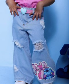 Conjunto blusa + calça jeans Lilo e Stitch - comprar online