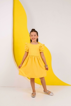 Vestido infantil Amarelo na internet