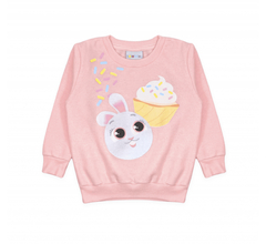 Conjunto moletom bebê e infantil bolofofos rosa menina - comprar online